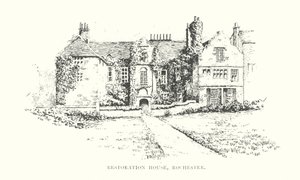 Restoration House, Rochester (litográfia) alkotó: Duncan Moul