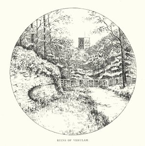 Verulam romjai (litográfia) alkotó: Duncan Moul