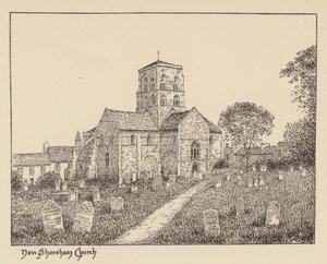 Sussex: New Shoreham Church (litográfia)
