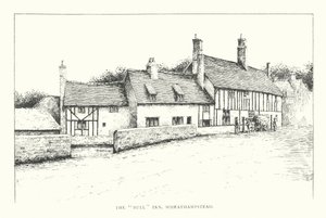 The "Bull" Inn, Wheathampstead (litográfia) alkotó: Duncan Moul