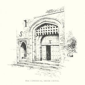 The Gatehouse, Hever Castle (litográfia) alkotó: Duncan Moul