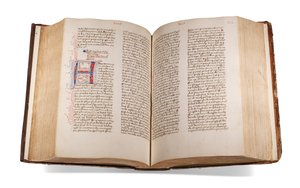 Biblia, prológusokkal, latinul, díszített kézirat papíron, Utrecht alkotó: Dutch School