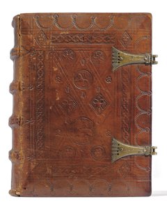 Órakönyv és imakönyv holland nyelven, Alsó-Rajna-vidék, Emmerich, Cleves, 1480 körül (tinta és pigment pergamen és papíron, borjúbőrbe kötve, fémkapcsos deszkákon) alkotó: Dutch School