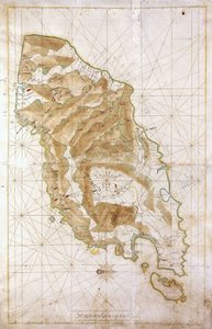 Timor-sziget diagramja, 1760 körül alkotó: Dutch School