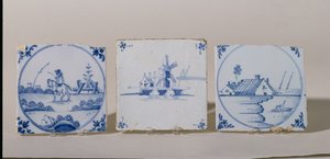 Delft csempe, 1750-1800 körül (cserép) alkotó: Dutch School