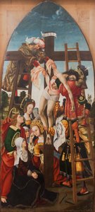 A keresztről való leereszkedés,1520 (olaj, vászon) alkotó: Dutch School