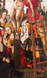 A keresztről való leereszkedés,1520 (olaj, vászon) alkotó: Dutch School