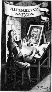 Az Alphabetum Natura (a természet ábécéje) előképe, F.M. van Helmont, 1667 alkotó: Dutch School
