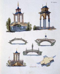 Kerti dekorációk, G. van Laar Magazine of Garden Gems-ből, 1802-ben