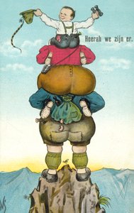 Hurrá, ott vagyunk! (színes litográfia) alkotó: Dutch School