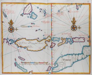 Timor szigete és környéke. alkotó: Dutch School