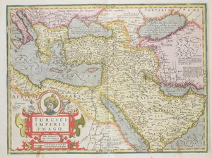 A Török Birodalom térképe, a Mercator Atlas kocsmából. Jodocus Hondius (1563-1612) Amszterdam, 1606