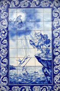 Názárei Szűzanya csodája. Názári Boldogasszony templom (Largo Nossa Senhora da Nazare). Portugália.