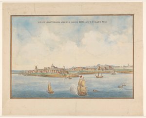 Új Amszterdam és Manhattan, 1660 körül alkotó: Dutch School