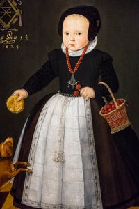 Grietge Maertensdochter portréja,részlet,1629 (olaj, fa) alkotó: Dutch School
