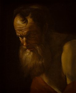 Szent portréja (töredék) (olaj, vászon) alkotó: Dutch School
