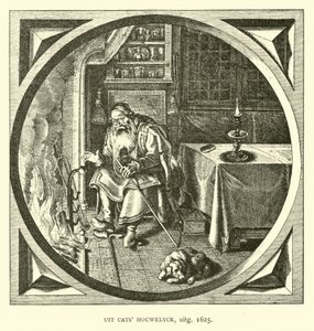 Jelenet a Houwelickből, Jacob Cats, 1625 alkotó: Dutch School