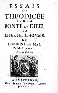 A Theodicee címlapja, Gottfried Leibniz, második kiadása 1712-ben alkotó: Dutch School