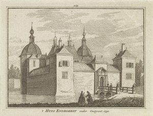 Kilátás az Endegeest kastélyra, Oegstgeest, Hollandia alkotó: Dutch School