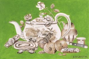 Tea, 1993 (akril papíron)