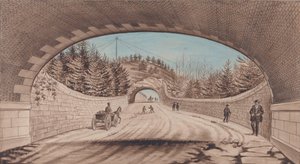Central Park, 2. számú keresztirányú út, 1870. alkotó: EP