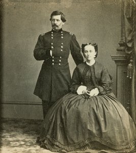 George B. McClellan vezérőrnagy és felesége, az Anthony