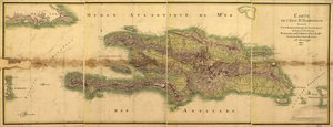 Isle Santo Domingo térképe alkotó: E. Beaucosté
