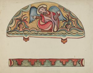 Lunette és részlet a Chimayo állambeli Sanctuario Oltártemplomból, 19351942.