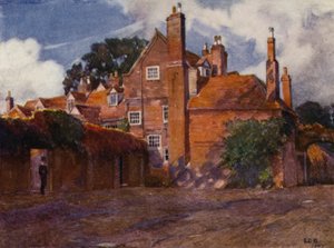 Eton: A Weston udvarának sarka (színes litó)