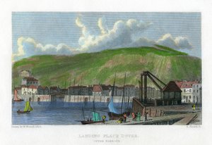 Kikötőhely, külső kikötő, Dover, Kent, 19. század.