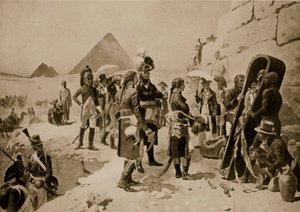 Napóleon Egyiptomban, illusztráció a "Hutchinson