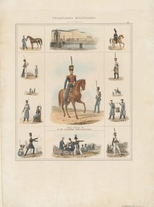 Az Izmailovszkij-ezred egyenruhái, 1840 alkotó: E. Gilbertson