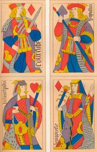 Kártyajáték, 16. század, 1849. alkotó: E. Hauger