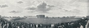 "Surrey és az ausztrálok krikettmenete Kennington Ovalban", 1896 alkotó: E Hawkins and Co