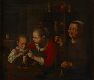 A Csipkeverő alkotó: E. K. Lautter