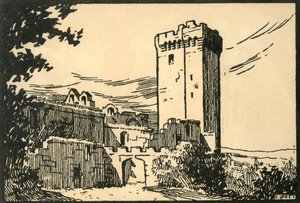 „Abbaye De Montmajour – A montmajouri régi apátság”, 1920-as évek.