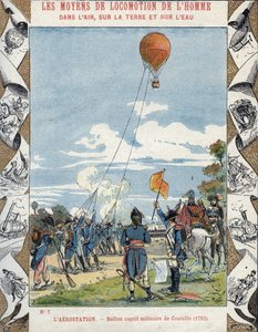 Jean Marie Joseph (Jean-Marie-Joseph) Coutelle (1748-1835) francia mérnök által épített ballon a francia forradalmi seregek számára, hogy kémkedjenek ellenségeik után