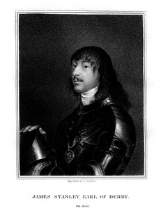 James Stanley, Derby 7. grófja, a Royalist támogatója, 1824. alkotó: E. Scriven