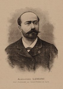 Alexandre Luigini zeneszerző portréja 1850-1906, 1887. alkotó: E. Sédard