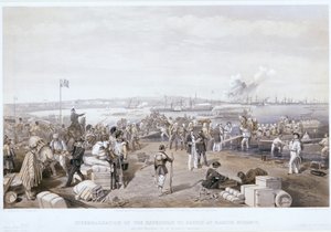 „A Kertch-i expedíció kiszállása Kamish Bournouban”, 1855 alkotó: E Walker