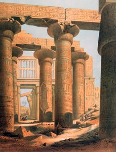 „Hall at Karnak”, Egyiptom, 19. század