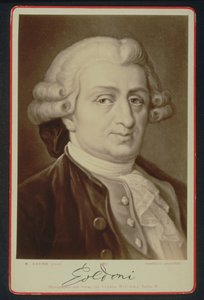 Carlo Goldoni (1707-93) portréja (nyomtatott) alkotó: E. after Hadler