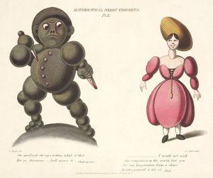 Pl.3 a Mathematical Merry Thoughtsból, vésette F.C. Hunt, 1820-30 körül alkotó: E. after Wright