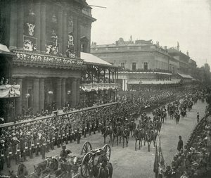 A királyi körmenet: Aides-De-Camp elhaladva a United Service Club mellett, 1897