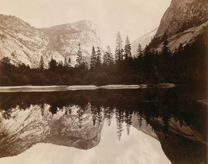 Mirror Lake, Yosemite völgye, 1872. alkotó: Eadweard Muybridge