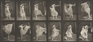 188-as táblaszám. Dancing fancy, 1887. alkotó: Eadweard Muybridge