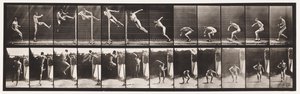 tányér 158. Ugrás; Futó Twist magasugrás (cipő) alkotó: Eadweard Muybridge