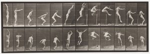 Tányér 161. Ugrás; Álló magasugrás alkotó: Eadweard Muybridge