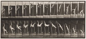 Tányér 165. Ugrás; Rúdugrás alkotó: Eadweard Muybridge