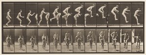 tányér 168. Ugrás; A fiú háta fölött (Ugrásbéka) alkotó: Eadweard Muybridge